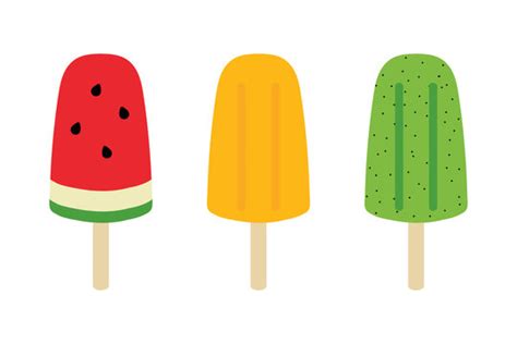 Popsicle Ice Cream Clipart Cartoon