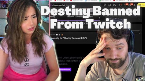 Pokimane Reacts To Destiny Banned From Twitch Youtube