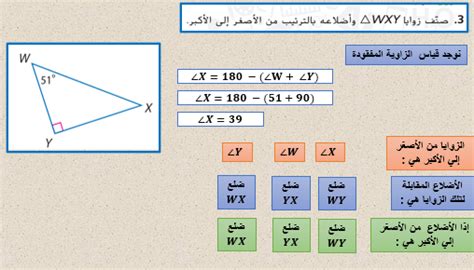 حل درس المتباينات في مثلث واحد الرياضيات المتكاملة الصف العاشر