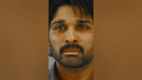 Maine Royaan New Full Screen Whatsapp Status Allu Arjun Sad Status