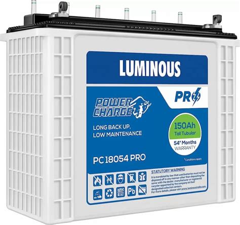 Luminous PC 18054 Pro Tall Tubular Battery 150 Ah At Rs 19000 In New Delhi