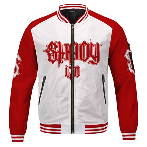 Eminem Shady Limited Mile Cool Red White Varsity Jacket