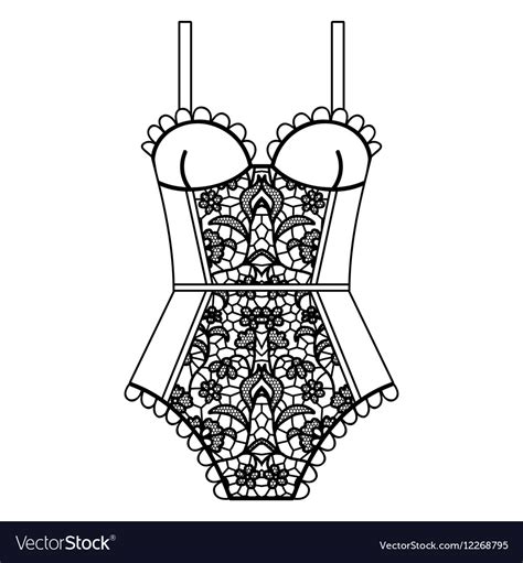 Body Lingerie Royalty Free Vector Image Vectorstock