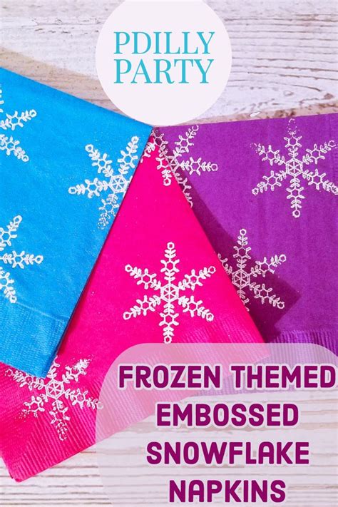 25 Embossed Snowflake Paper Napkins Christmas Party Etsy Snowflakes