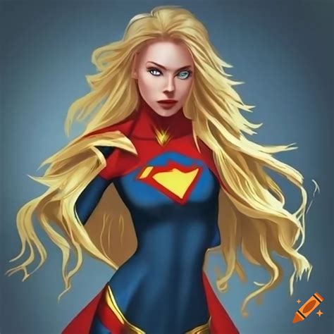 Female Superhero Blonde Hair Cape On Craiyon