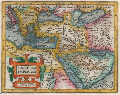 Samuel Purchas, Miniature map of the Turkish Empire, 1625 | The Map House