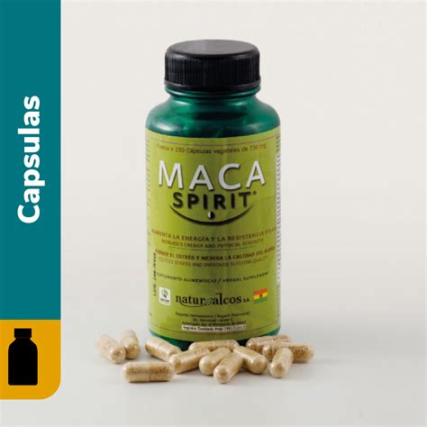 Naturalcos S A MACA SPIRIT FCO 150 CAPSULAS