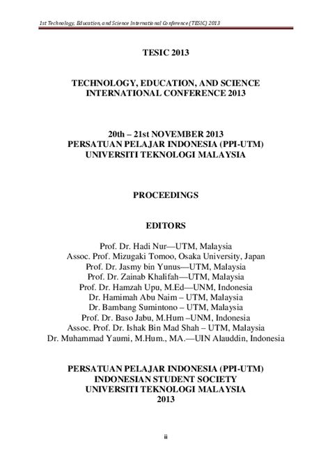 Pdf Persatuan Pelajar Indonesia Ppi Utm Indonesian Student Society