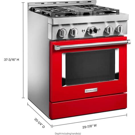 KitchenAid Commercial Style 4 1 Cu Ft Slide In Gas True Convection