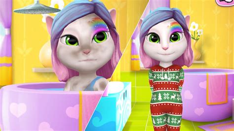 🌈my Talking Angela’s Day 🎆🤍 Mytalkingangela Youtube