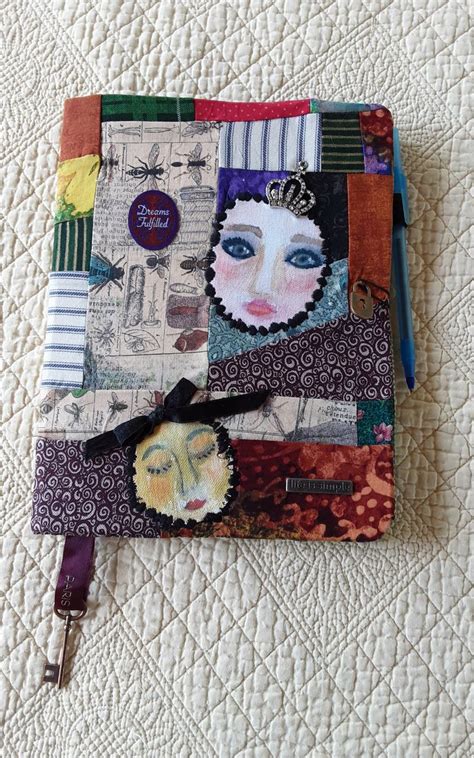 Fabric Covered Notebook Crazy Quilt Covered Journal Fabric Journal