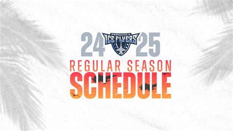 Ice Flyers Announce Full 2024-25 Season Schedule | Pensacola Ice Flyers