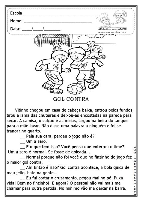 Gol Contra Texto Interpreta O E Gram Tica Para E Ano