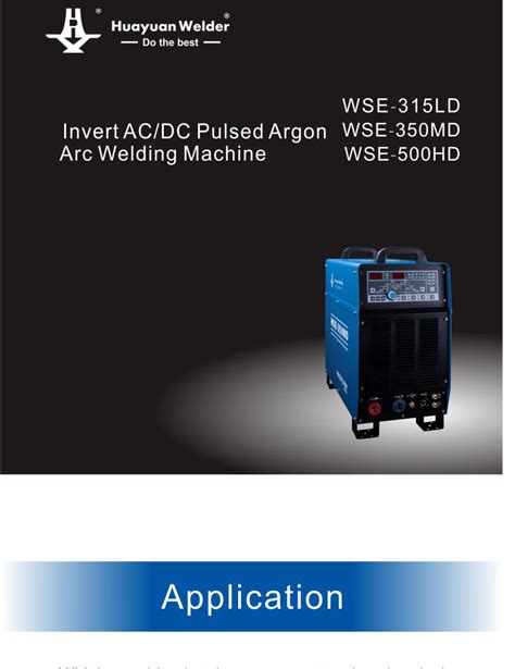 Wse Md Hd Hd Ac Dc Tig Welding Machine Chengdu Huayuan