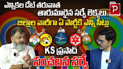 Political Analyst Ks Prasad Latest Survey Report On Ap Elections