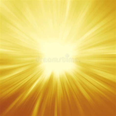 Rayons De Soleil Lumineux Fond Brillant D été Avec Le Jaune Vibrant Et