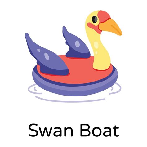 Trendy Swan Boat 17183014 Vector Art at Vecteezy