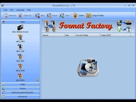 Como Converter Videos E Musicas Imagens Filmes Usando FormatFactory