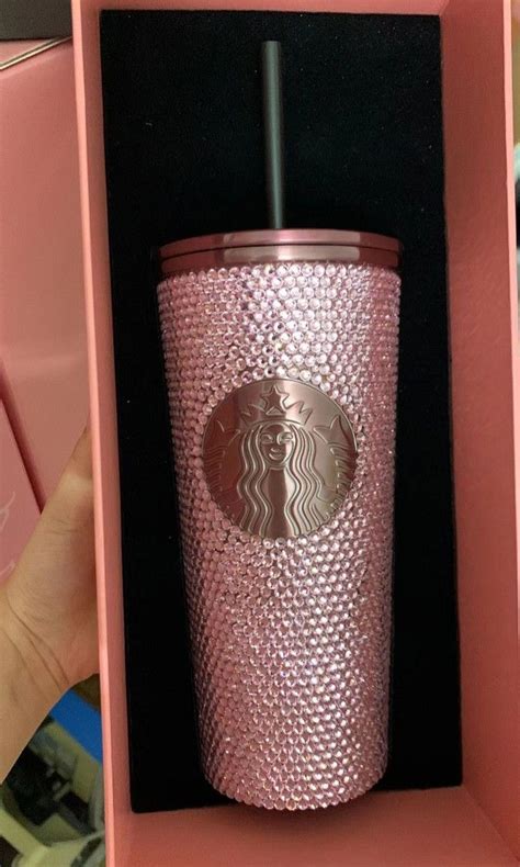 Starbucks Blackpink Rhinestones Cold Cup Furniture Home Living