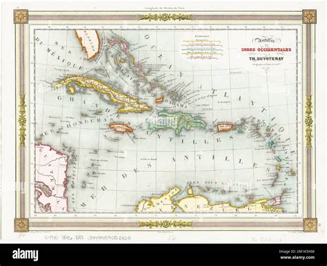 Mapa De Las Antillas Menores Y Mayores Imágenes Recortadas De Stock Alamy