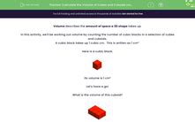 Calculate The Volume Of Cubes And Cuboids Using Cm Cubes Worksheet