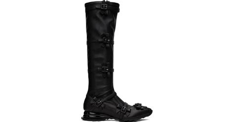 Kiko Kostadinov Black Ribbon Boots Lyst Uk