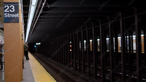 23rd Street Subway Station Underground Metro Stop Nyc Subway Platform