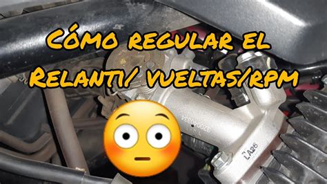 Como Regular El Relanti Honda Glh Gaucha Moto Cc Youtube