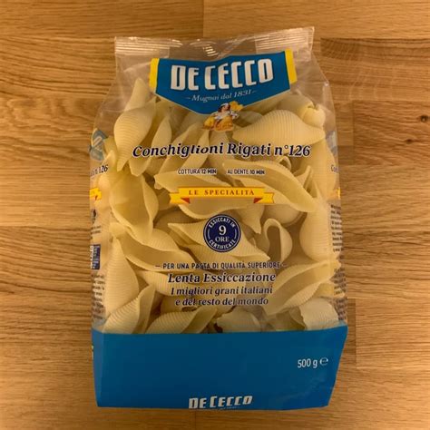 De Cecco Conchiglioni Rigati Review Abillion