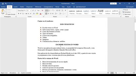 Escribir Textos En Word Sexto Youtube