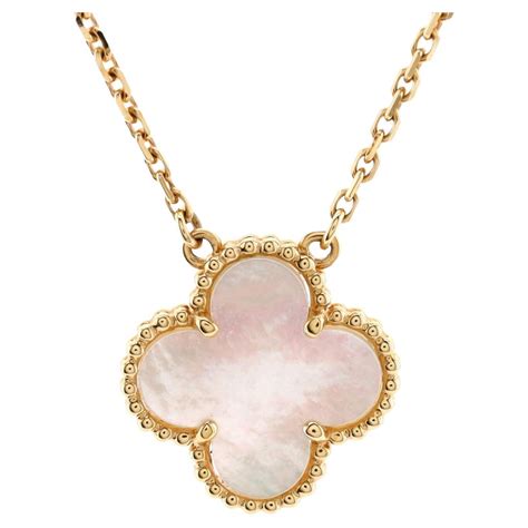 Van Cleef And Arpels Vintage Alhambra Pendant Necklace 18K Yellow Gold