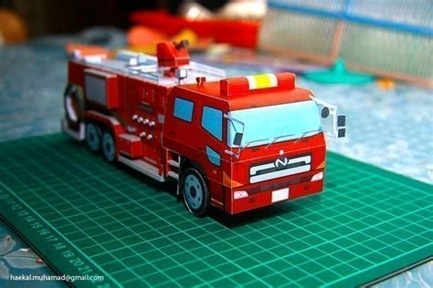 Fire Truck · A Paper Model · Papercraft on Cut Out + Keep · Creation by ...