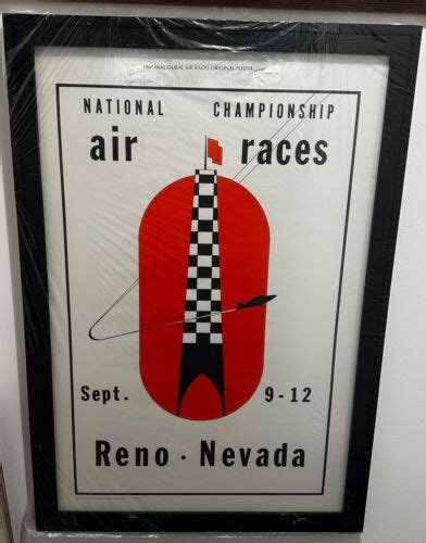 Rare Original 1964 1st Year Reno National Championship Air Races