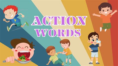 Action Words Action Words In English Action Words Activity For Kids