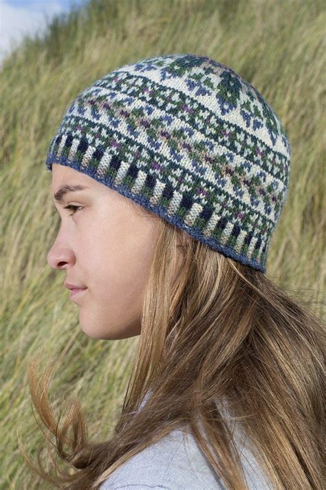 Hat Trick Patterncard Kit By Alice Starmore In Hebridean 2 Ply Pure