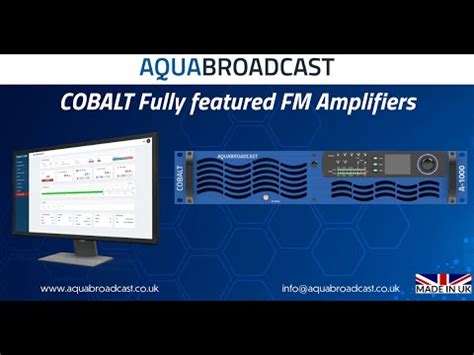 Aqua Broadcast Cobalt Fully Featured Amplifier Series YouTube