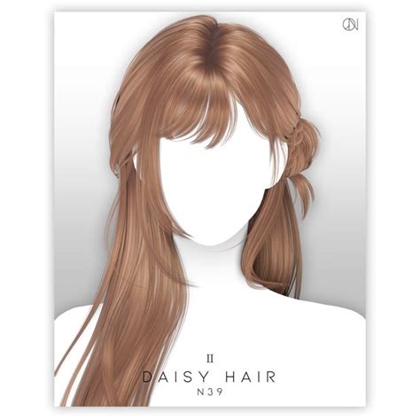 JINO HAIR N39 DAISY Ver 2 JINO Sims Hair Mod Hair Sims 4 Tsr