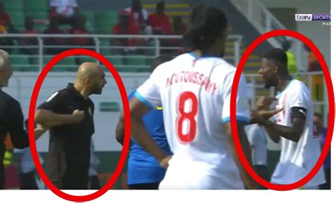 Altercation Entre Regragui Et Mbemba Apr S Le Match Maroc Rd Congo