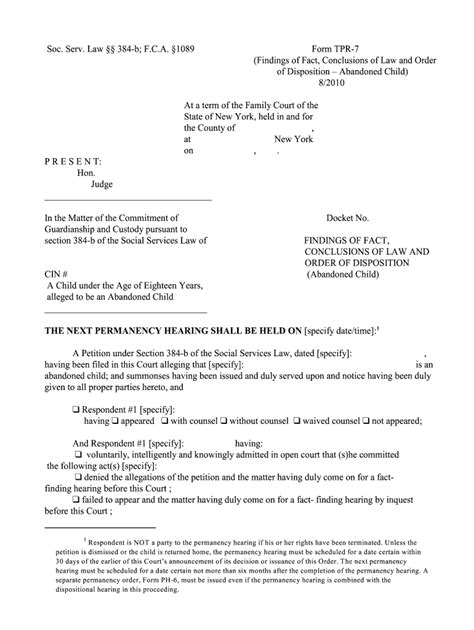 Fillable Online Nycourts Soc Serv Law B F C A Form Fill Out