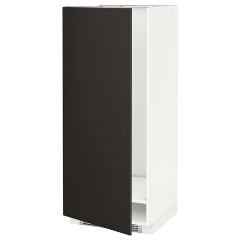 Metod High Cabinet For Fridge Freezer White Kungsbacka Anthracite