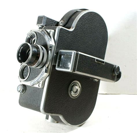 Paillard Bolex H16 Deluxe 16mm Movie Camera 1952 With 25mm C Mount Lens