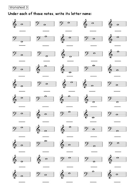 Beginner Printable Music Theory Worksheets