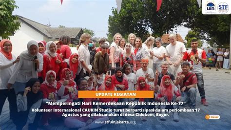 Keseruan Perlombaan An Bersama Volunteer Internasional Caukin Studio