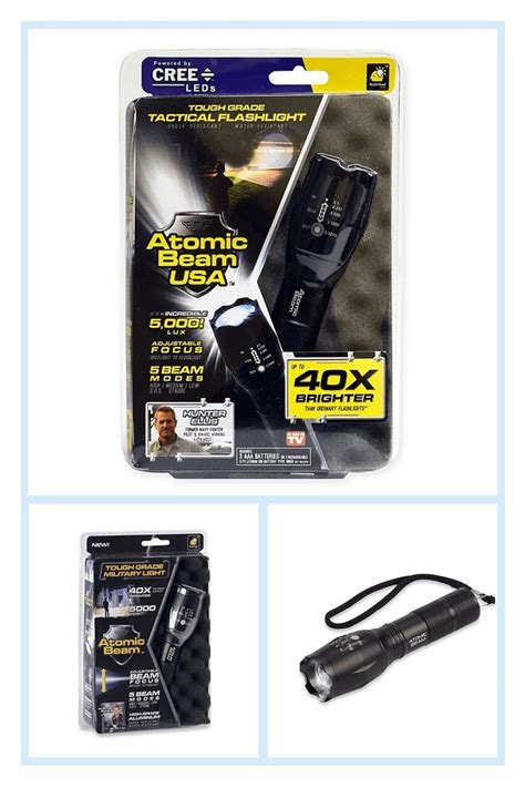 Atomic Beam USA™ Battery Operated Ultra Bright Flashlight in Black ...