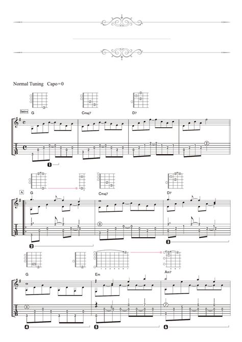 Daisuke Minamizawa Etude 1 Arpeggio Solo Guitar Tab 1staff