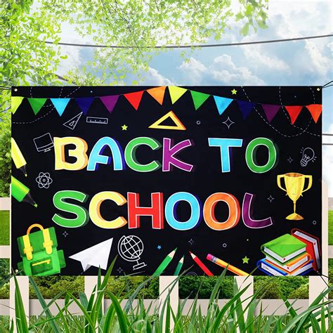 Buy Welcome Back To School Bannerfirst Day Of School Backdrop Banner