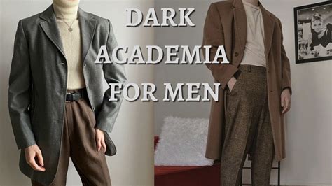 Dark Academia Outfits And Aesthetics For Men Youtube