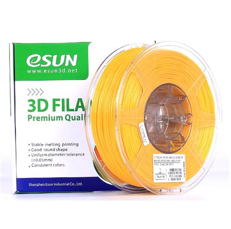 Buy Esun Petg Mm D Printing Filament Kg Solid Yellow Online At