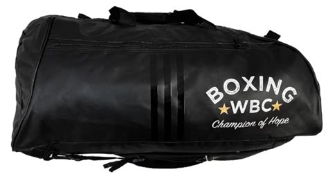 Adidas Pu In Wbc Boxing Holdall Black Gold Fight Outlet