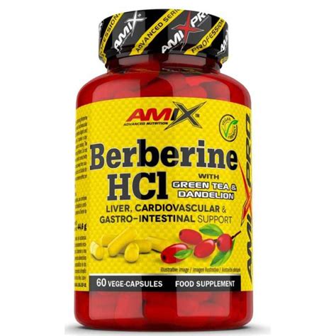 Berberine HCl 60 Caps De Amix Pro Vivaelmusculo